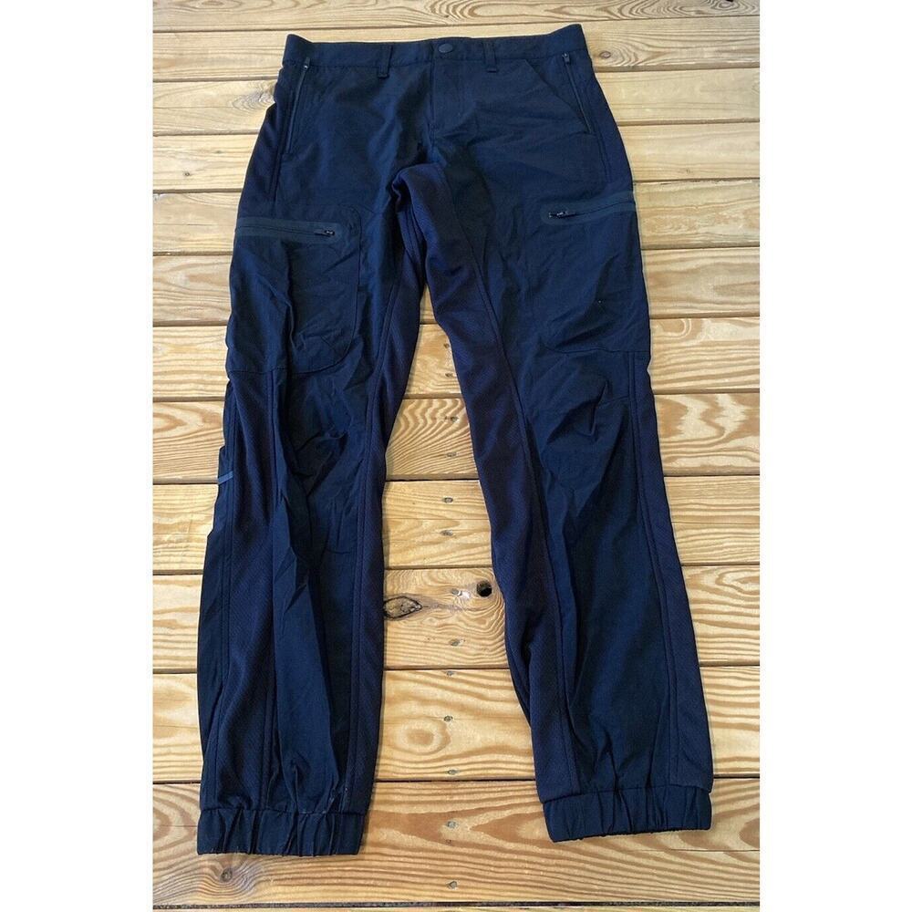 Blanc Noir Zip Pocket Jogger Pants Size 30x29 Men’s Black